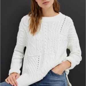 Anthropologie Pilcro jasmine cable knit sweater